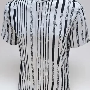 Lino Estampado Cuello MAO