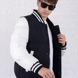 Bomber UNIBERSITARIO CON PIEL