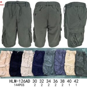 Bermuda - Cargo gabardina con boton