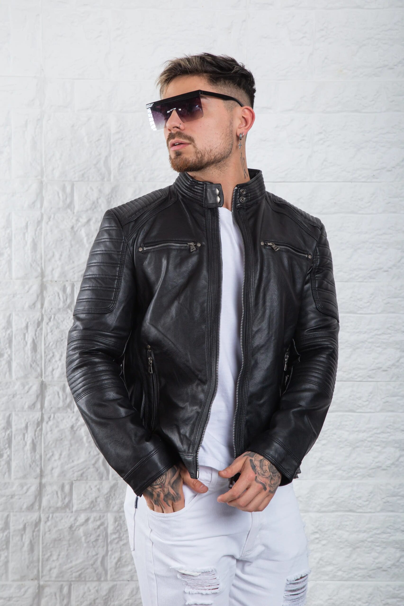 Campera - Cuero cierre hierro