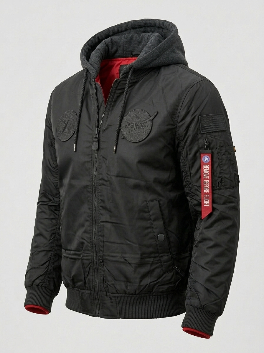 Campera - Bomber NASA BLACK - Imagen 5