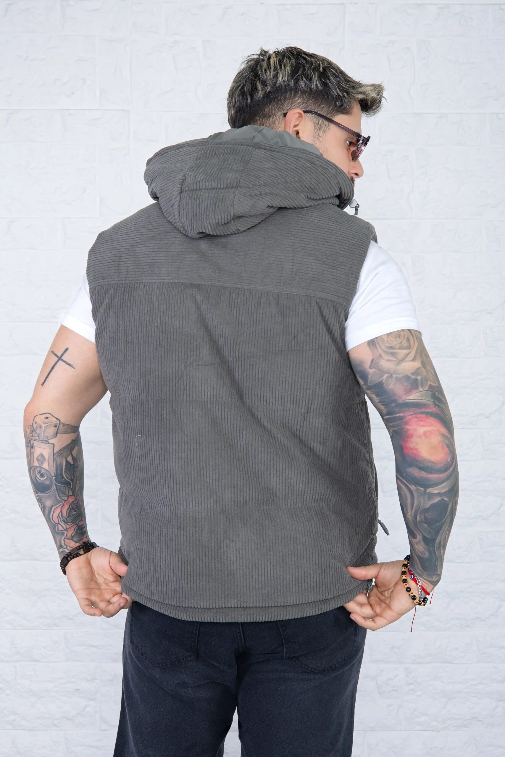 Chaleco - Puffer Cargo Reversible corderoy ESFUERZO - Imagen 5